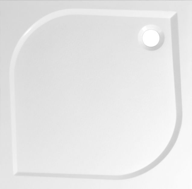 Душевой поддон Эстет ГАММА М 90х90 без бортиков, ФР-00000755, из искусственного камня - 0