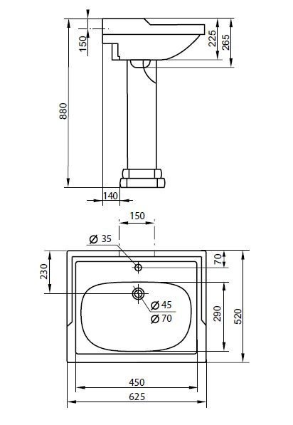 Пьедестал Cezares Laredo  CZR-434-T - 2