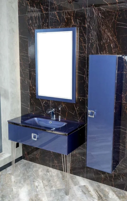 Зеркало с подсветкой Armadi Art Dolce 105х70 синий 567-BL - 12