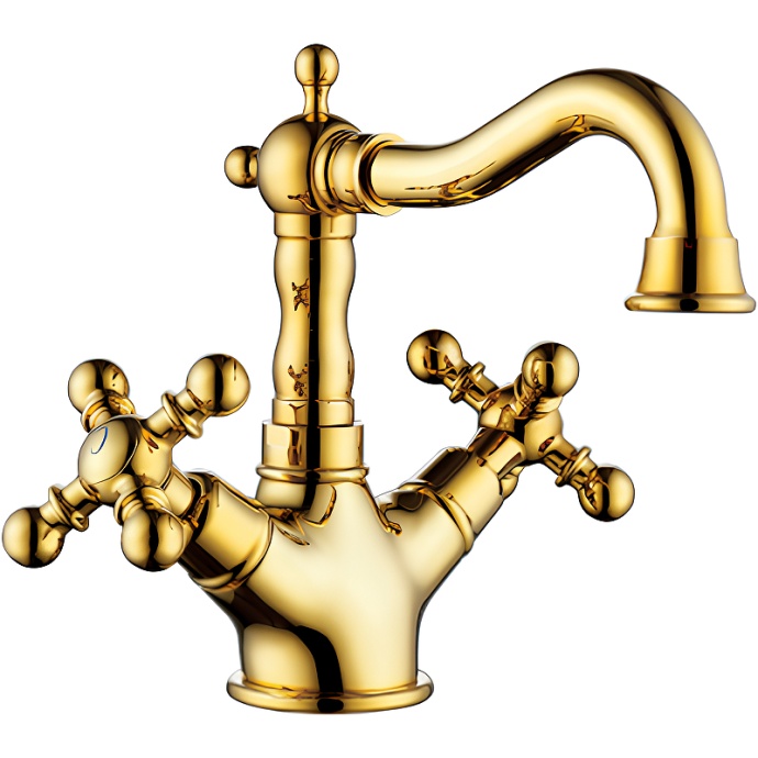 Смеситель для раковины Gappo золото глянцевый G1389-6 - 0