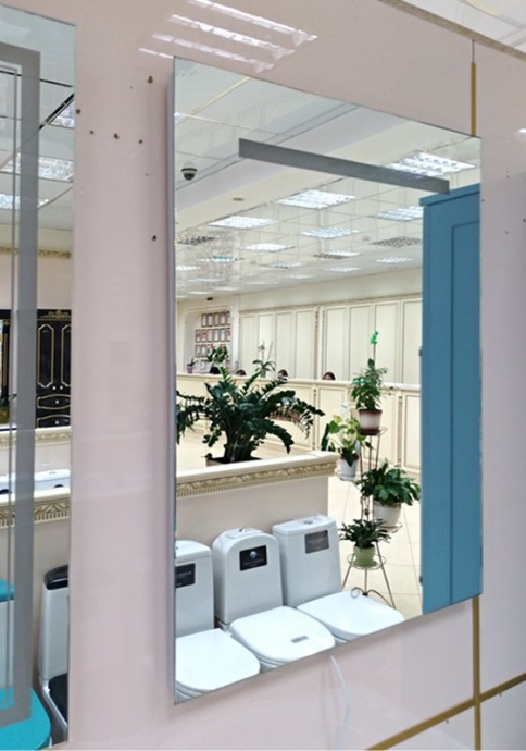 Зеркало Misty Неон 1 LED 60x80, сенсор на корпусе П-Нео060080-1ПРСНК - 2