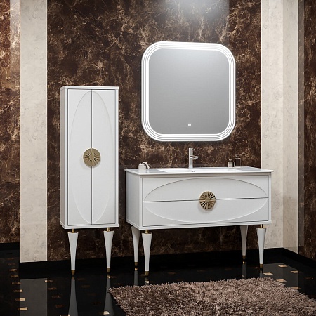 Ножки для мебели Opadiris Ибица 2 шт белые с золотом 00-00003610 - 1