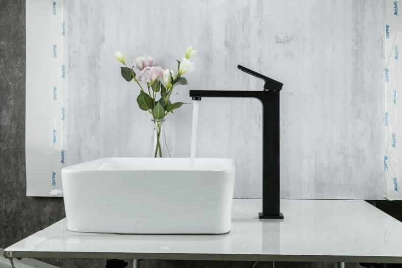 Смеситель для раковины Gappo черный матовый G1017-62 - 1