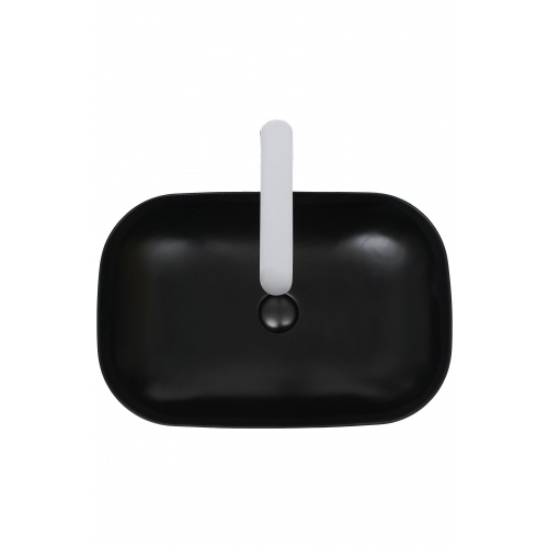 Раковина накладная WeltWasser WW ELBACH 2143P MB 61 матовый черный  10000004529 - 1