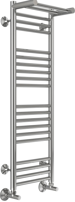 Водяной полотенцесушитель Terminus Аврора П20 300х1000 c полкой Хром 4670078529848 - 1