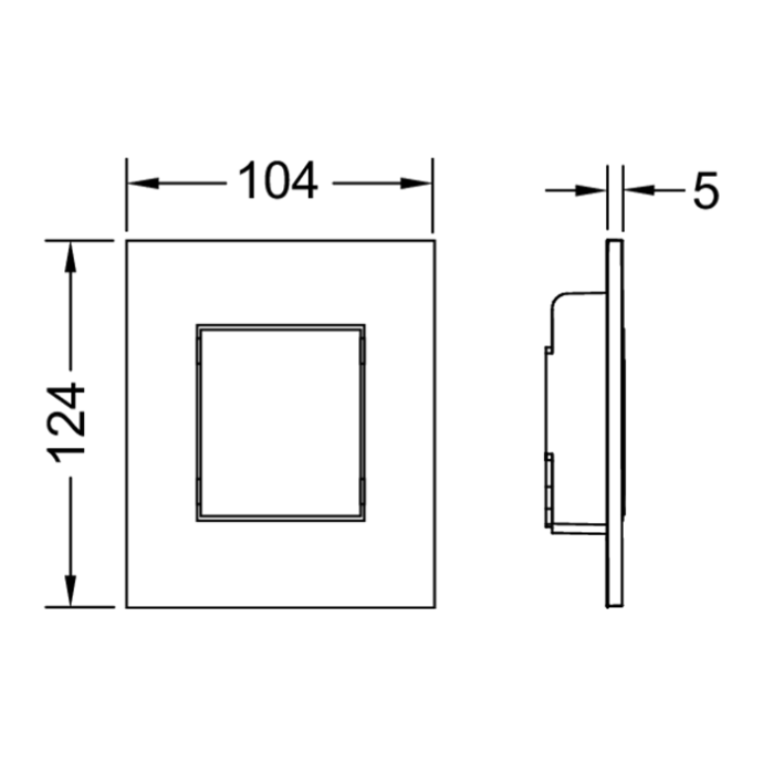 TECEfilo-Solid Urinal, сталь, белый глянцевый 9242432 - 1