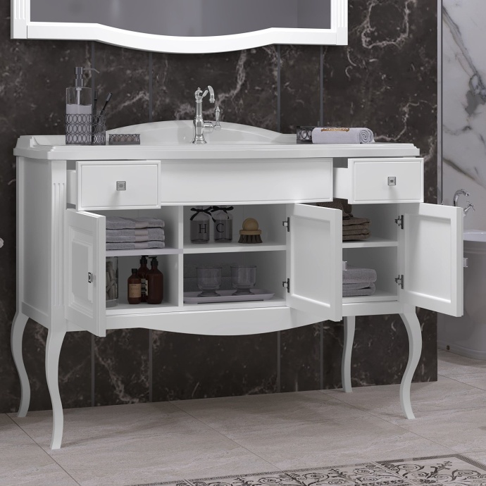 Тумба с раковиной Opadiris Лаура 120 белая матовая - 6