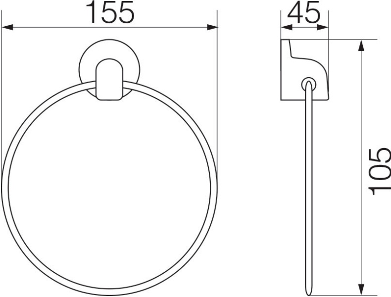 Полотенцедержатель Veragio Oscar OSC-5223.BR бронза - 1