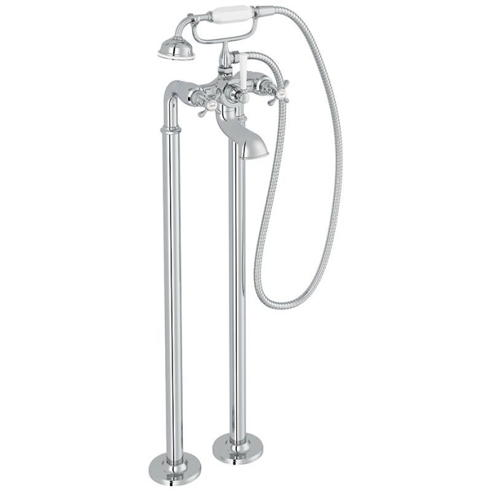 Смеситель напольный для ванны с душем Jacob Delafon Cleo хром E24314-CP - 0