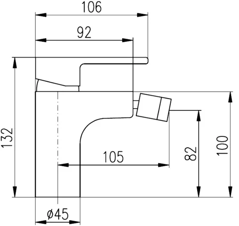 Смеситель для биде Rav Slezak Vltava белый - хром VT445.5KCB - 1