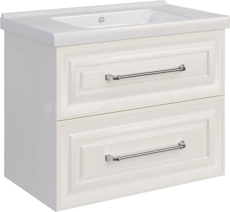 Тумба под раковину без столешницы ASB-Woodline Валенца 80 слоновая кость 11920 СК - 2