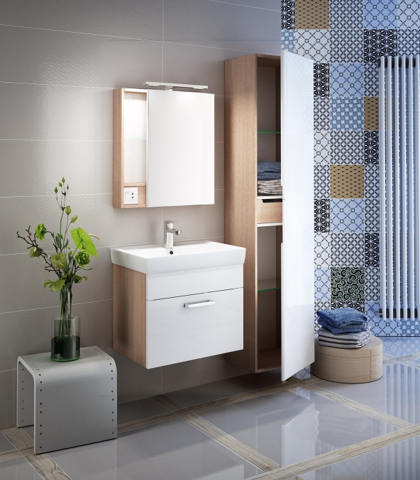 Тумба для комплекта IDDIS Mirro 50 подвесная, белая, дерево MIR50W0i95 - 1