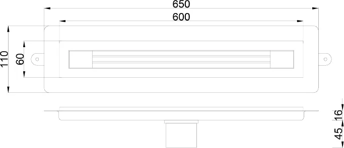 Душевой лоток Armadi Art Infinity 60 золото 981-60-G - 3