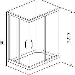 Душевая кабина Timo Ilma 102 R - 3