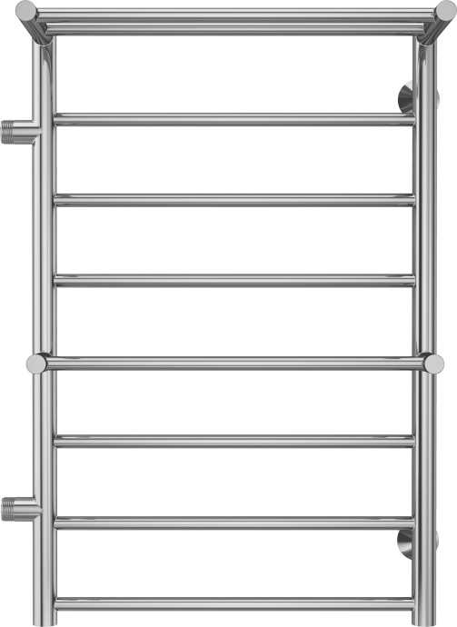 Водяной полотенцесушитель Terminus Анкона П8 500x800 с полкой Хром боковое подключение 4670078531476 - 0
