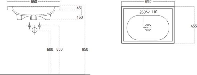 Раковина STWORKI 65 18065-KL - 1