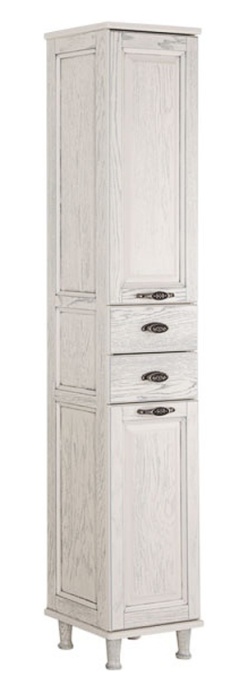 Шкаф-пенал Aquanet Тесса 35 жасмин, серебро 185811 - 0