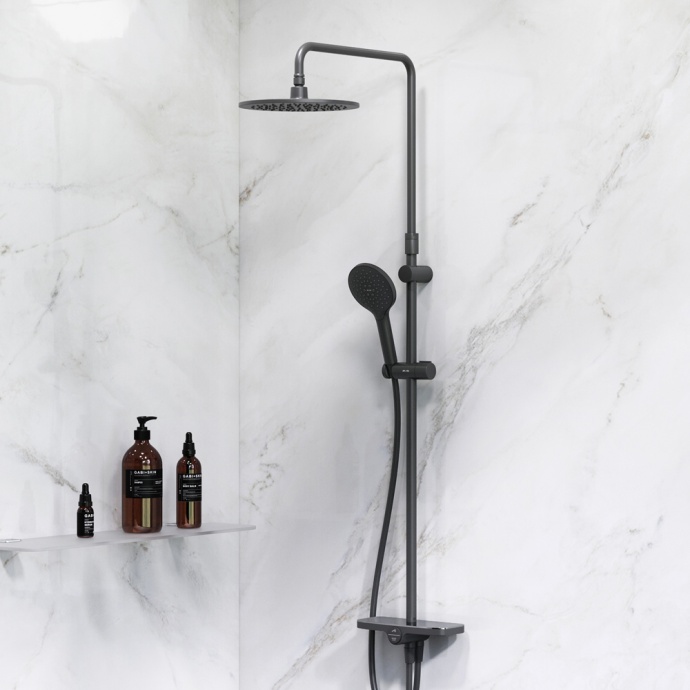 Душевая стойка AM.PM Like F0780222 черная - 1