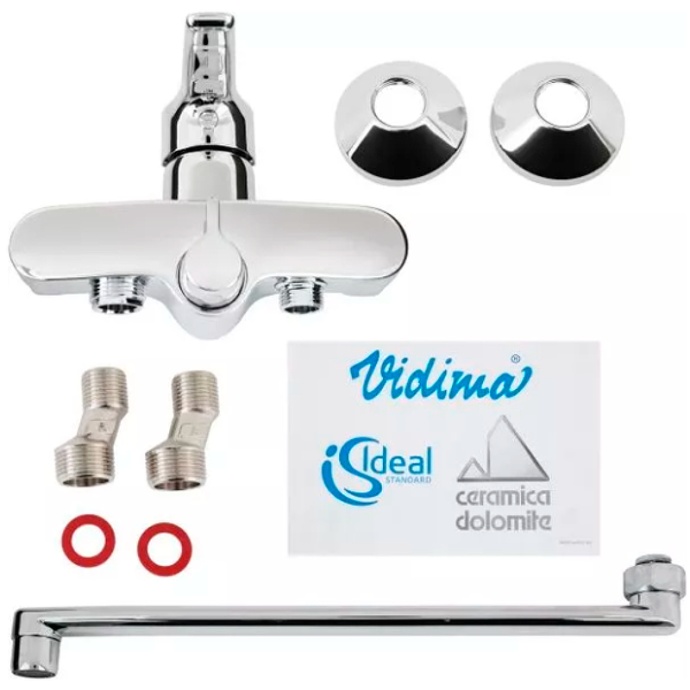 Смеситель для ванны Ideal Standard Alpha универсальный хром BD044AA - 2