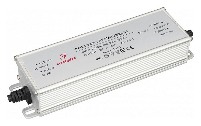 Блок питания Arlight ARPV-12250-A1 12V 252W IP67 21A 031513 - 0