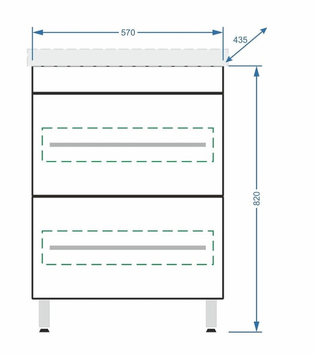 Тумба под раковину Stella Polar Ванесса Сомо 60 белый SP-00000218 - 5