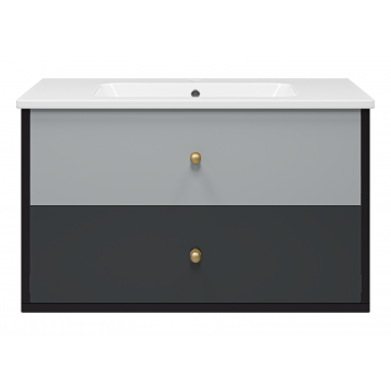 Тумба под раковину Brevita Кристиан 100х57 серый  Кри-06100-01-012Я - 0