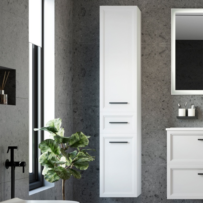 Шкаф-пенал STWORKI Эстерсунд R, белый матовый 259344 - 0