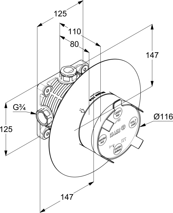 Монтажная коробка Kludi Flexx Boxx 88011 - 4