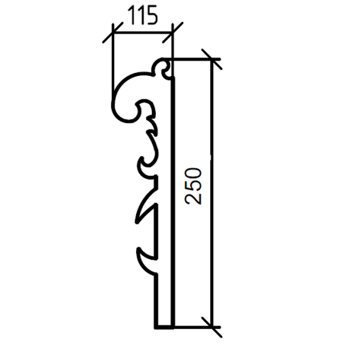 Ножки для тумбы Boheme Armadi Art Ajur nova 25 золото 883-G - 2