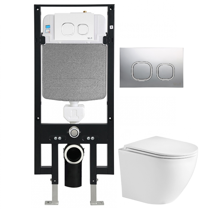 Комплект Weltwasser AMBERG 497 + MERZBACH 004 GL-WT + AMBERG RD-MT CR  10000006633 - 0