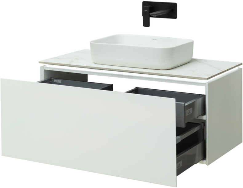Тумба под раковину Allen Brau Infinity 100 белый матовый 1.21004.WM - 3