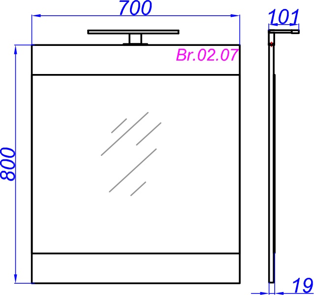 Мебель для ванной Aqwella Brig 75 подвесная, белая - 6