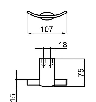 Крючок Webert Aria AI500401015 - 2