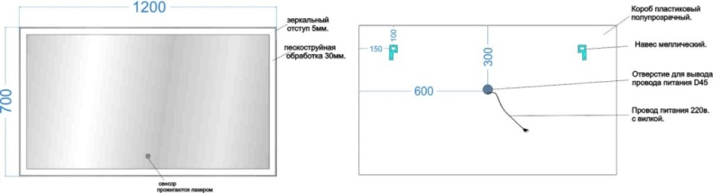 Зеркало Sancos City CI1200 120 см - 4