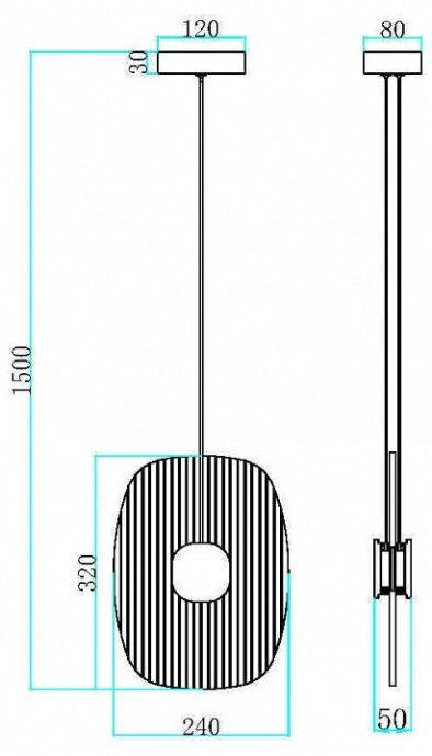 Подвесной светильник Maytoni Eclipse MOD152PL-L1BK - 2
