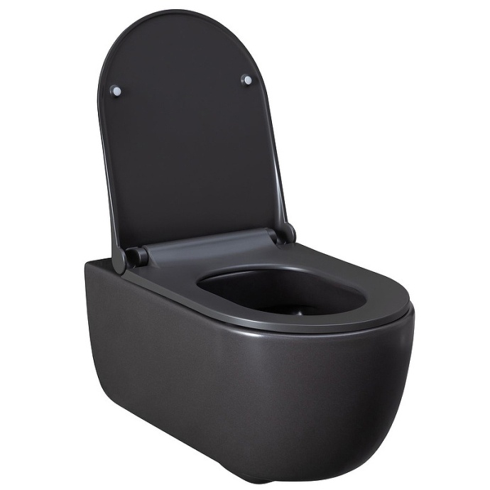 Чаша для подвесного унитаза Allen Brau Priority без сиденья антрацит  4.31001.AN - 9