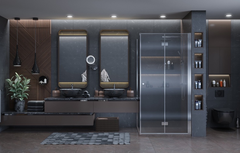 Душ. ограждение Ambassador Abner 10011106 (1000x1000x2000), 1 место - 2