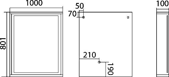 Мебель для ванной Misty Даллас 100 подвесная, светлое дерево 641259 - 6