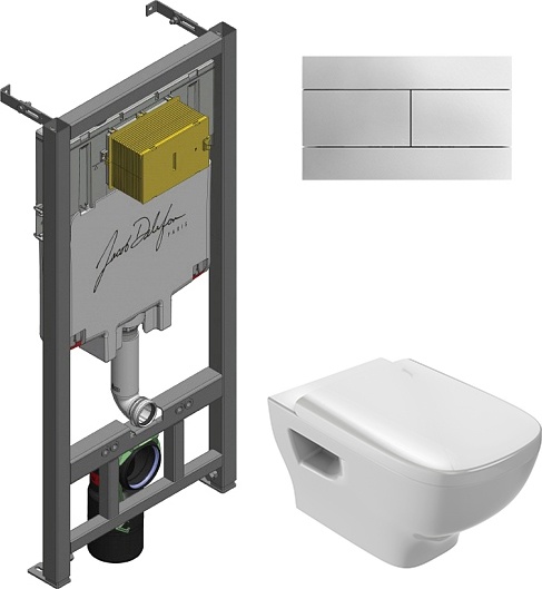 Комплект Jacob Delafon Struktura E29025-NF-M17 кнопка хром - 0