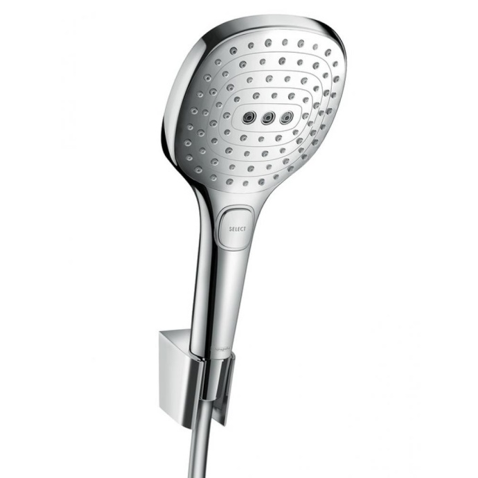 Душевой набор (гарнитур) с держателем и шлангом 125 см Hansgrohe Crometta 120 3jet Porter 26700000, хром - 0