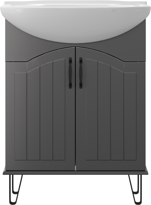 Тумба с раковиной DIWO Сочи 65 антрацит 574188 - 5