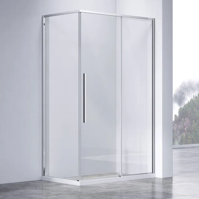 Душевой уголок Vincea Slim-N 110х80 профиль хром стекло прозрачное VSR-4SN8011CL - 0