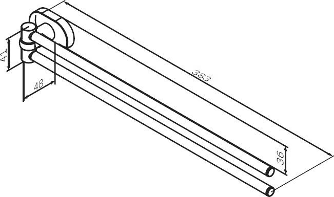 Полотенцедержатель AM.PM Sense L A7432600 - 7