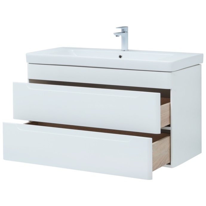 Тумба с раковиной Allen Brau Aquanet София 105 белый глянец 274196 - 5