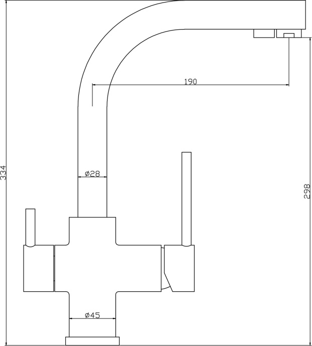 Смеситель Swedbe Selene Plus 8148 для кухонной мойки - 3