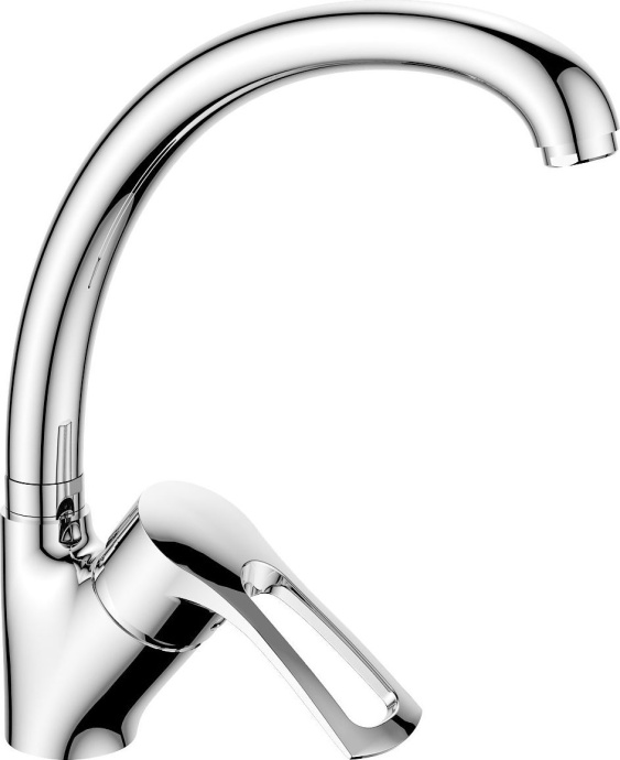 Смеситель для кухонной мойки Rossinka  хром  T40-23 - 0