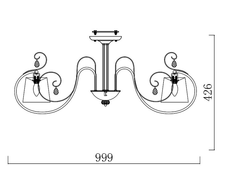 Потолочная люстра Freya Simone FR2020-CL-08-BZ - 3