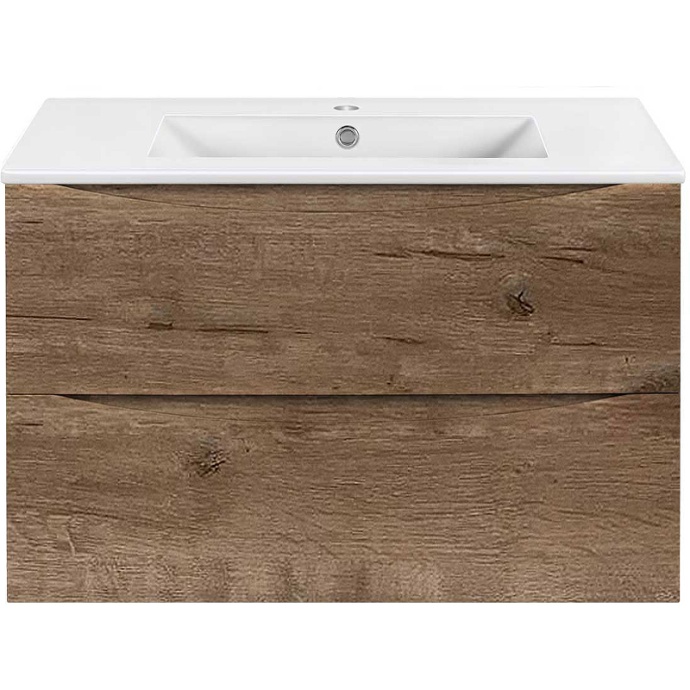 Тумба под раковину Vincea Mia Slim 80 светлое дерево VMC-2MC800S1VO - 0