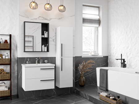 Тумба под раковину Misty Ненси 70 белая матовая П-Нен-09070-012Я - 3