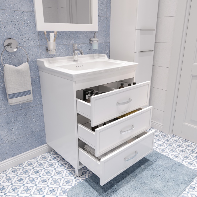 Мебель для ванной STWORKI Хальмстад 65 белая 490441 - 9